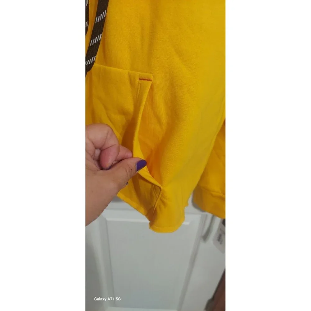 Kansas City Chiefs Yellow Hoodie Sweatshirt Juniors Size 3/5 NWT Patrick Mahomes - Picture 4 of 9